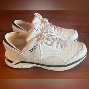 Zeba Hands Free Athletic Sneakers Shoes Mens Size 10.5 White Black Walking